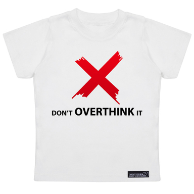 تی شرت آستین کوتاه پسرانه 27 مدل Don’t Overthink It کد MH 976