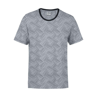 تیشرت آستین کوتاه مردانه فانتازیو مدل ژئومتریک رنگ آبی