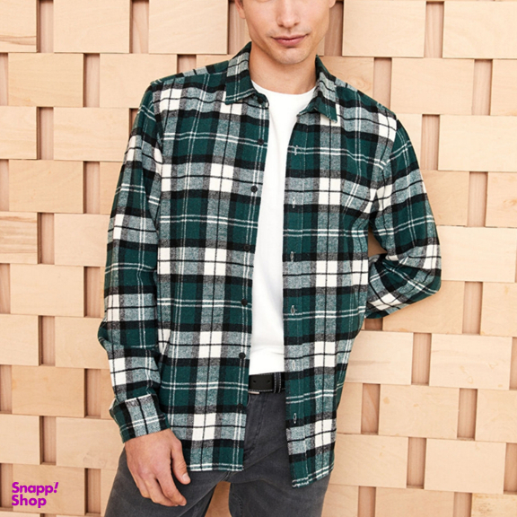 پیراهن آستین بلند مردانه ال سی وایکیکی مدل charpo0