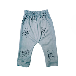 ست 3 تکه لباس نوزادی مدل دایناسور کد A11 رنگ سبز طوسی