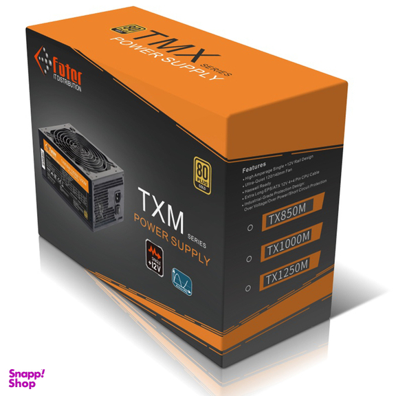 پاور کامپیوتر 1000 وات ماژولار فاطر مدل Fater TX1000M 80+ Gold
