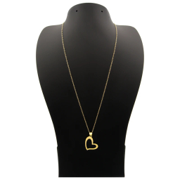گردنبند طلا 18 عیار زنانه کاپانی مدل قلب کد KN019