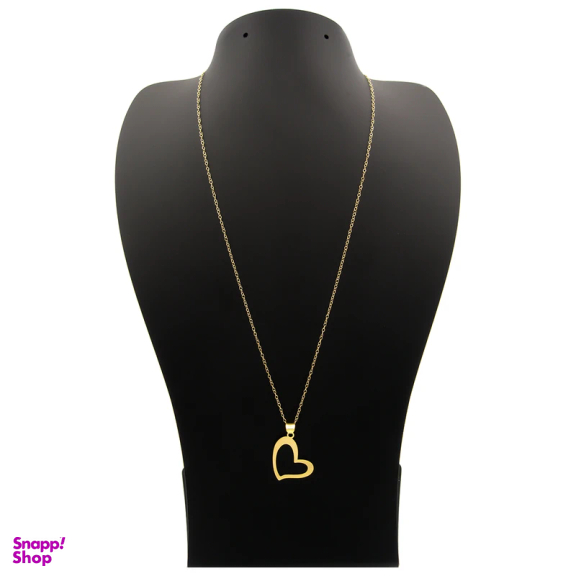 گردنبند طلا 18 عیار زنانه کاپانی مدل قلب کد KN019