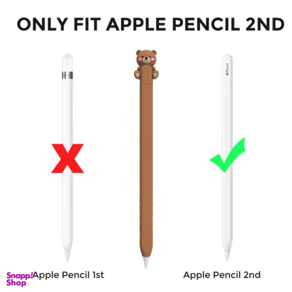 کاور قلم لمسی آهااستایل مدل PT129-2 طرح خرس مناسب اپل سری 2