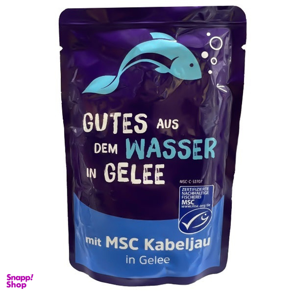 پوچ گربه بالغ کوشیدا طعم ماهی کاد در ژله وزن 85 گرم