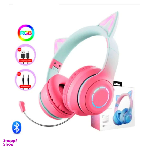 هدست بلوتوثی مدل فانتزی گربه ای کد YPSOR-STN07