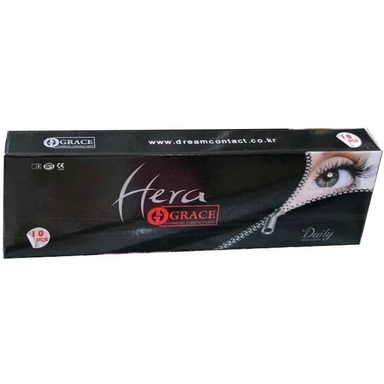 لنز چشم گریس هرا شماره 9 رنگ خاکستری دور مشکی