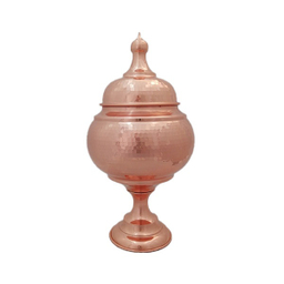 آجیل خوری مسی مدل تک پایه گنبدی کد ZH213.3
