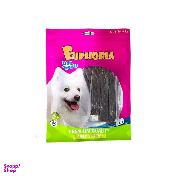 تشویقی سگ ایفوریا مدل نواری نرم گوشت کد 001 وزن 100 گرم