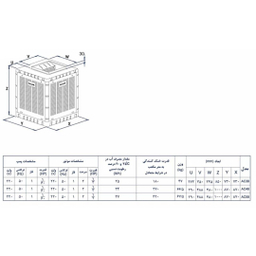 کولر آبی آبسال مدل AC58