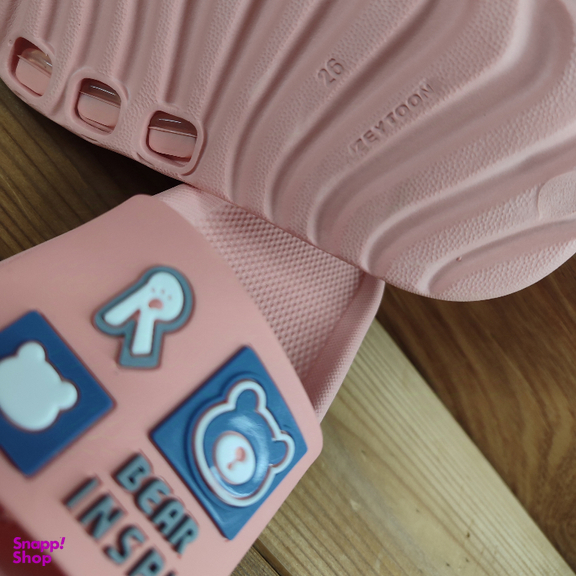 دمپایی بچگانه زیتون مدل الیت رنگ گلبهی