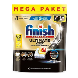 قرص ماشین ظرفشویی فینیش مدل ultimate plus رایحه لیمو بسته 60 عددی