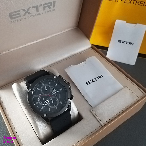 ساعت مچی عقربه ای مردانه اکستری مدل X6065F رنگ مشکی طوسی