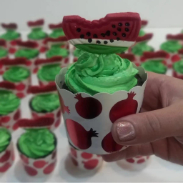 کپسول کاغذی کاپ کیک به گز طرح لیزری مدل یلدا مجموعه 12 عددی