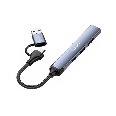 USB هاب 4 پورت USB/Type-C الدینیو مدل DS-64C