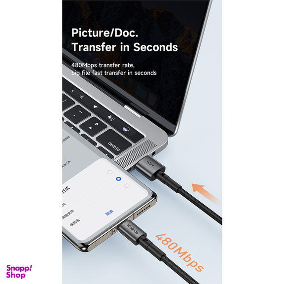 کابل USB به USB-C مک دودو مدل CA-3590 طول 1.2 متر