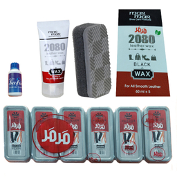 واکسمشکی کفش مرمر مدل 2080 به همراه ابری مگا بی رنگ و بوگیر کفش