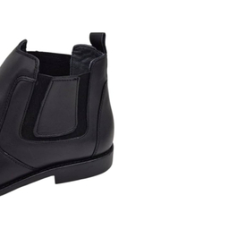 نیم بوت مردانه چرم ریباری مدل Z23 رنگ مشکی