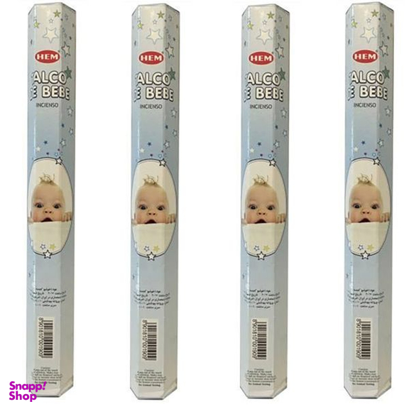 عود هم مدل پودر بچه کد Baby Powder 04 مجموعه 4 عددی