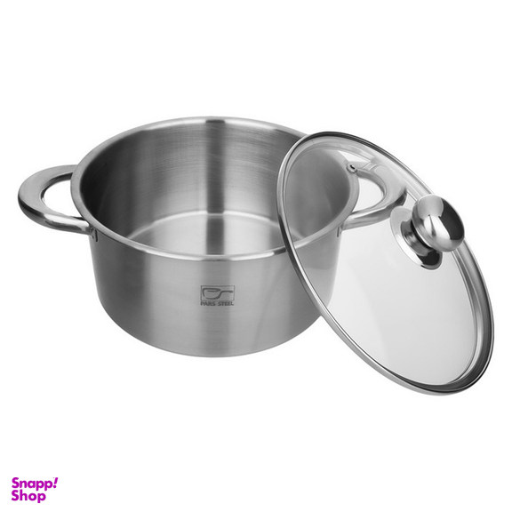 قابلمه پارس استیل مدل 220 کف سه لایه سایز 22