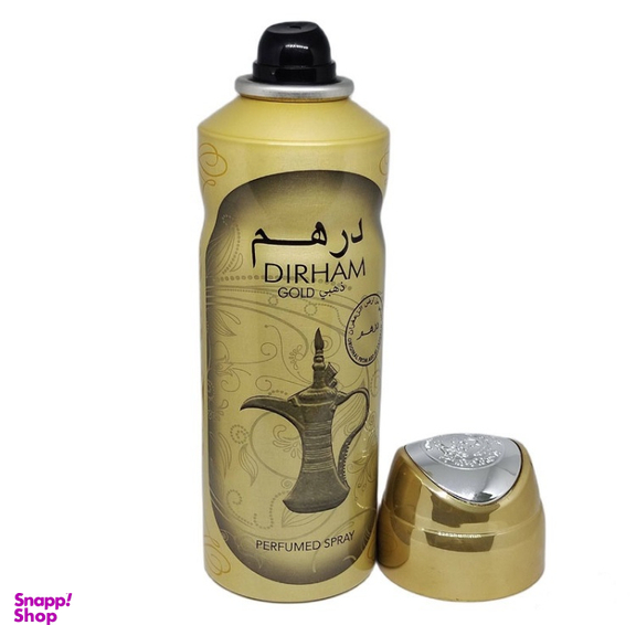 اسپری خوشبو کننده بدن ارض الزعفران مدل Dirham Gold حجم 200 میلی لیتر