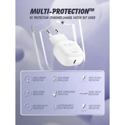 آداپتور شارژر 27 وات الدینیو مدل A1206C به همراه کابل تبدیل USB-C