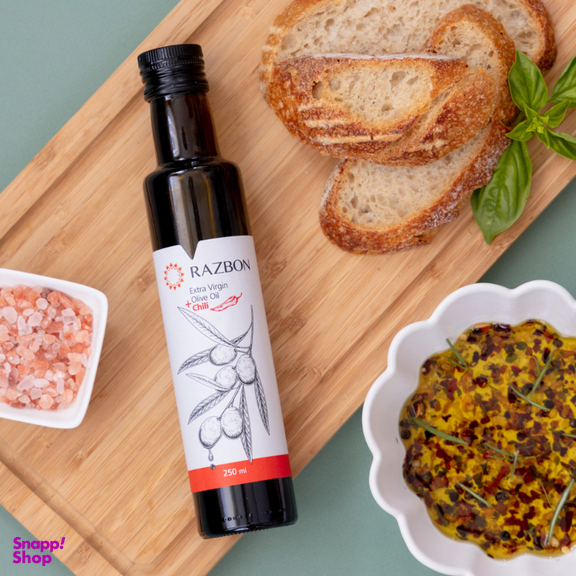 روغن زیتون فرابکر حاوی عصاره طبیعی چیلی رزبن حجم 250 میلی لیتر