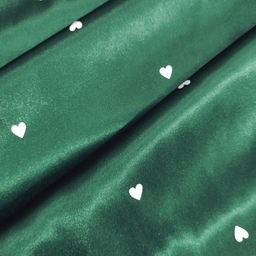 رو بالشی مدل ساتن ابریشم طرح قلب مجموعه 2 عددی