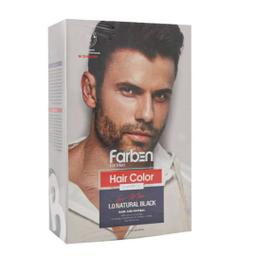 شامپو رنگ مو مردانه فاربن رنگ مشکی حجم 300 میلی لیتر