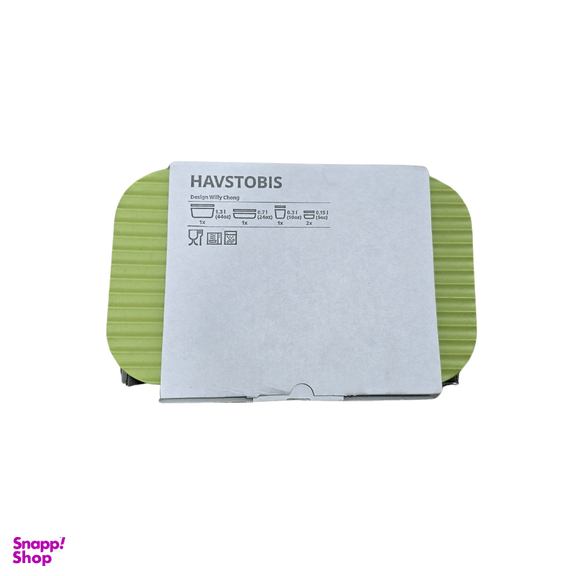 ظرف نگهدارنده ایکیا مدل HAVSTOBIS مجموعه 5 عددی
