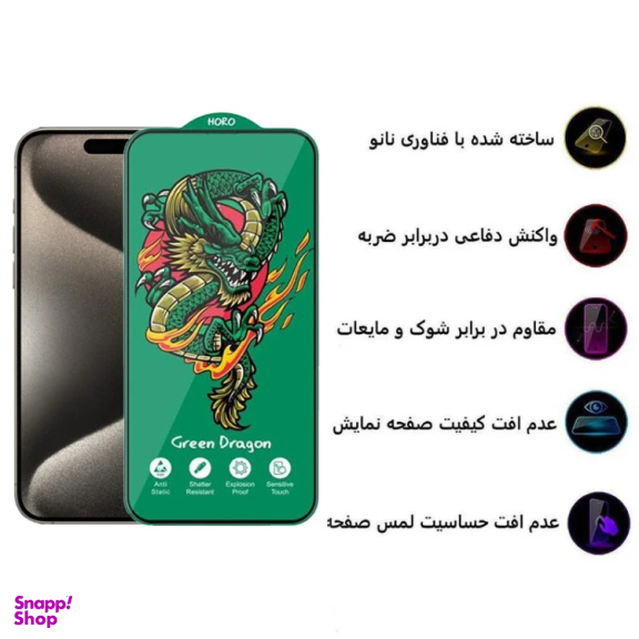 محافظ صفحه نمایش گوشی موبایل Green Dragon-Anti Static مناسب برای iPhone 12 Pro Max