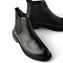 نیم بوت مردانه چرم کاکتوس مدل S۴۰۲۹ رنگ مشکی