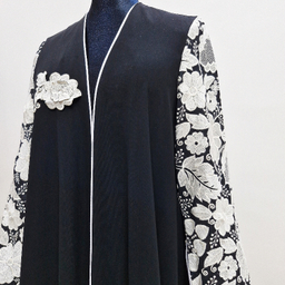 مانتو مجلسی زنانه کد 350 رنگ مشکی