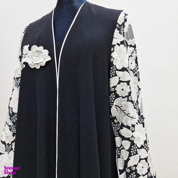 مانتو مجلسی زنانه کد 350 رنگ مشکی