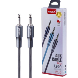 کابل صوتی AUX Jack 3.5mm هیسکا کد W35 طول 1.2 متر