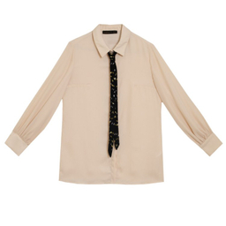 شومیز زنانه برنس مدل الیانا رنگ کرم