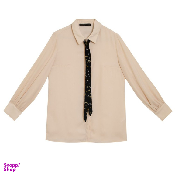 شومیز زنانه برنس مدل الیانا رنگ کرم