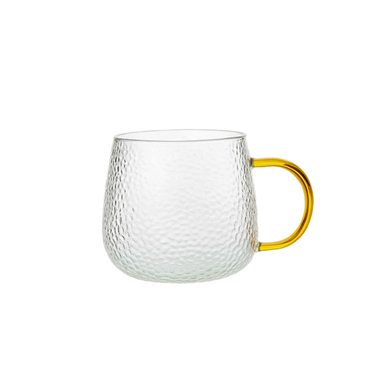 لیوان مدل پولکی دسته طلایی کد 255