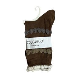 جوراب ساقدار زنانه کوکو اند هانا مدل زمستانی برجسته کد Coco-99 طرح بافت برجسته
