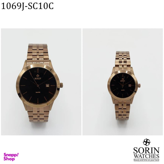 ست ساعت مچی عقربه ای زنانه و مردانه سورین مدل GL1069J-SG10G