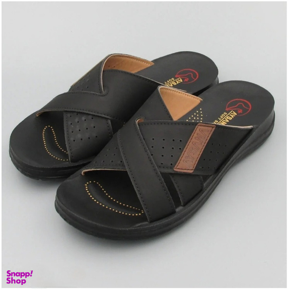 صندل مردانه طبی مدل آیسانا پلاس کد IP رنگ مشکی