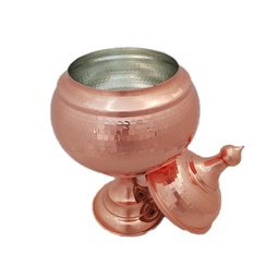 شکلات خوری مسی مدل تک پایه گنبدی کد ZH213.2