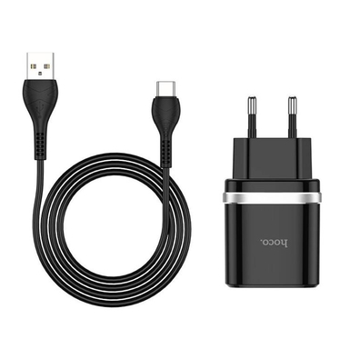 شارژر دیواری هوکو مدل C12Q به همراه کابل USB Type-C