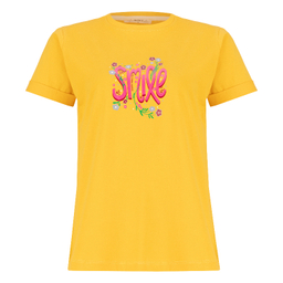 ست تیشرت و شلوار راحتی زنانه مدل Smile کد 1027/1 رنگ زرد