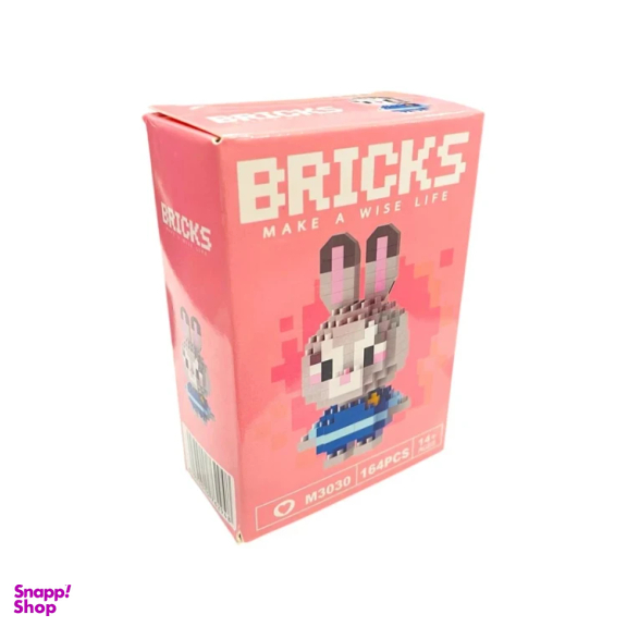 لگو جیسی بریکس مدل خرگوش زوتوپیا کد 3030 رنگ صورتی روشن