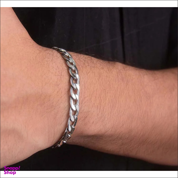 دستبند مردانه گيلواره زراوشان مدل استیل تیتانیومی کد StT01D