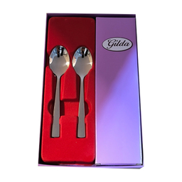 قاشق چای خوری گیلدا مدل شیکاگو براق مجموعه 12 عددی