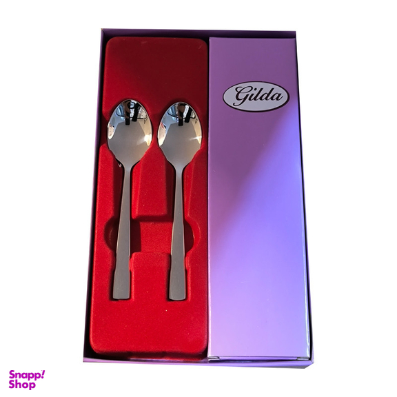 قاشق چای خوری گیلدا مدل شیکاگو براق مجموعه 12 عددی