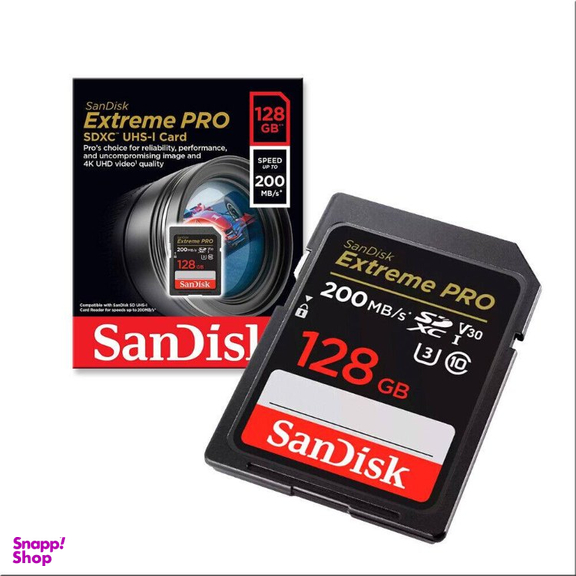 کارت حافظه سن دیسک MicroSDHC مدل Extreme PRO SDX UHS-I SPEED 200MB ظرفیت 128 گیگابایت