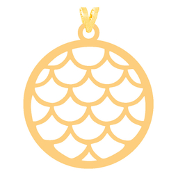 آویز گردنبند طلا 18 عیار زنانه کرابو مدل شکل هندسی Kr31569